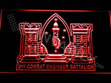 2nd Combat Engineer Battalion LED Sign - Red - TheLedHeroes