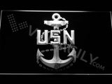 US Navy LED Neon Sign USB - White - TheLedHeroes