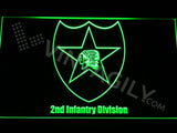 2nd Infantry Division LED Sign - Green - TheLedHeroes