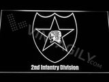 FREE 2nd Infantry Division LED Sign - White - TheLedHeroes