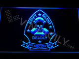 FREE 2nd Reconnaissance Battalion LED Sign - Blue - TheLedHeroes