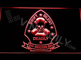 2nd Reconnaissance Battalion LED Neon Sign USB - Red - TheLedHeroes