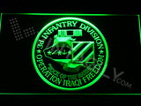 FREE 3rd Infantry Division (Operation Iraqi) LED Sign - Green - TheLedHeroes
