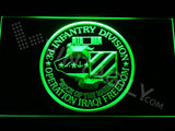 3rd Infantry Division (Operation Iraqi) LED Neon Sign USB - Green - TheLedHeroes