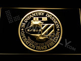 3rd Infantry Division (Operation Iraqi) LED Neon Sign Electrical - Yellow - TheLedHeroes