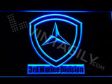 3rd Marine Division LED Neon Sign Electrical - Blue - TheLedHeroes