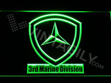 3rd Marine Division LED Neon Sign Electrical - Green - TheLedHeroes