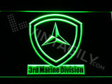 3rd Marine Division LED Sign - Green - TheLedHeroes