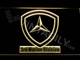 3rd Marine Division LED Neon Sign Electrical - Yellow - TheLedHeroes