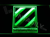 3rd Infantry Division LED Neon Sign USB - Green - TheLedHeroes