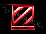 3rd Infantry Division LED Sign - Red - TheLedHeroes
