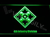 4th Infantry Division LED Neon Sign Electrical - Green - TheLedHeroes