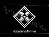 FREE 4th Infantry Division LED Sign - White - TheLedHeroes