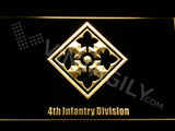 4th Infantry Division LED Sign - Yellow - TheLedHeroes