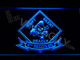 FREE 4th Reconnaissance Battalion LED Sign - Blue - TheLedHeroes