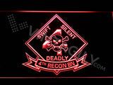 4th Reconnaissance Battalion LED Sign - Red - TheLedHeroes