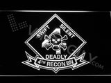 FREE 4th Reconnaissance Battalion LED Sign - White - TheLedHeroes