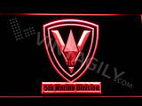 5th Marine Division LED Sign - Red - TheLedHeroes