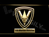 5th Marine Division LED Sign - Yellow - TheLedHeroes