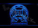 FREE 7th Infantry Regiment LED Sign - Blue - TheLedHeroes
