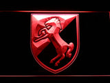 11th Armored Cavalry Regiment US Army LED Neon Sign Electrical - Red - TheLedHeroes