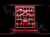 16th Infantry Regiment LED Neon Sign Electrical - Red - TheLedHeroes