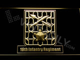 16th Infantry Regiment LED Neon Sign USB - Yellow - TheLedHeroes