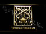 16th Infantry Regiment LED Sign - Yellow - TheLedHeroes