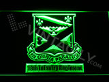 FREE 18th Infantry Regiment LED Sign - Green - TheLedHeroes