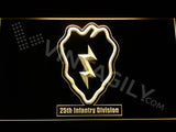 25th Infantry Division LED Sign - Yellow - TheLedHeroes