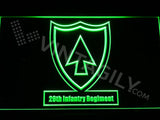 26th Infantry Regiment LED Neon Sign USB - Green - TheLedHeroes