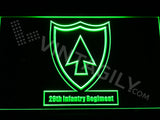 26th Infantry Regiment LED Sign - Green - TheLedHeroes