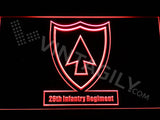 26th Infantry Regiment LED Sign - Red - TheLedHeroes
