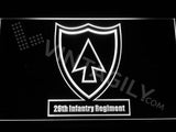 26th Infantry Regiment LED Neon Sign Electrical - White - TheLedHeroes