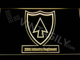 26th Infantry Regiment LED Neon Sign Electrical - Yellow - TheLedHeroes