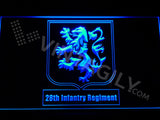 28th Infantry Regiment LED Sign - Blue - TheLedHeroes