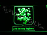 FREE 28th Infantry Regiment LED Sign - Green - TheLedHeroes