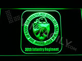 30th Infantry Regiment LED Sign - Green - TheLedHeroes
