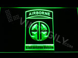 FREE 82nd Airborne Division LED Sign - Green - TheLedHeroes
