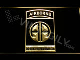 FREE 82nd Airborne Division LED Sign - Yellow - TheLedHeroes