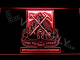 87th Mountain Infantry Regiment LED Neon Sign Electrical - Red - TheLedHeroes