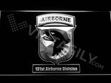 101st Airborne Division LED Neon Sign USB - White - TheLedHeroes