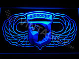101st Airborne Division Wings LED Sign - Blue - TheLedHeroes