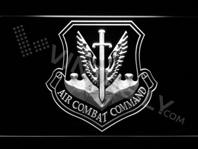 Air Combat Command LED Neon Sign USB - White - TheLedHeroes