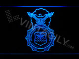 FREE US Department of the Air Force LED Sign - Blue - TheLedHeroes