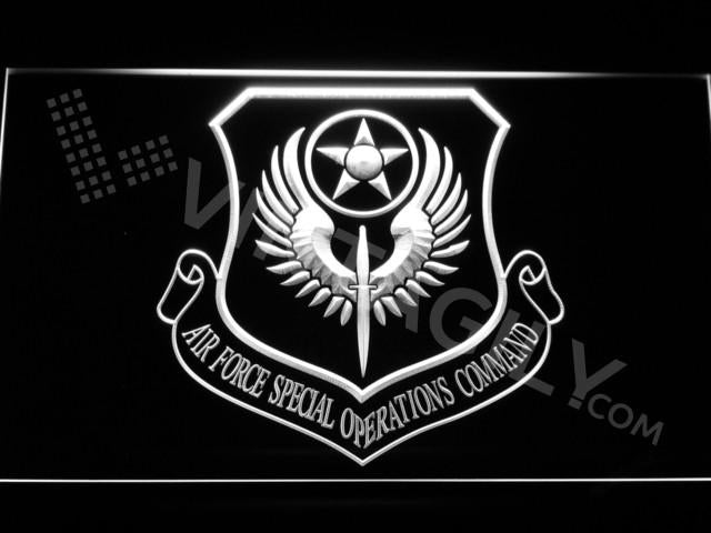 Air Force Special Operations Command LED Neon Sign USB - White - TheLedHeroes