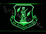 Air National Guard LED Neon Sign USB - Green - TheLedHeroes