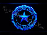 American Legion Auxiliary LED Neon Sign USB - Blue - TheLedHeroes