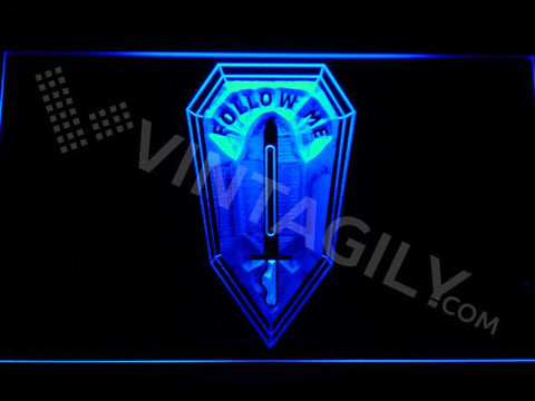 US Army Infantry School LED Neon Sign Electrical - Blue - TheLedHeroes