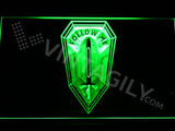 US Army Infantry School LED Neon Sign Electrical - Green - TheLedHeroes